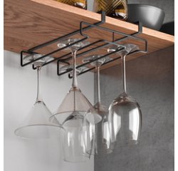 Porte-verres My-Glass LAVA, noir mat