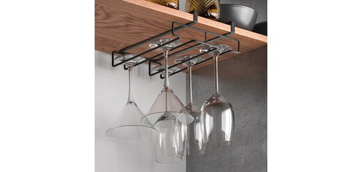 Porte-verres My-Glass LAVA, noir mat