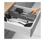 Porte-couteaux Blade-Fit, en PP, gris