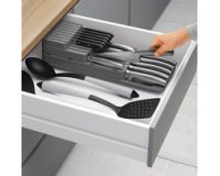 Porte-couteaux Blade-Fit, en PP, gris