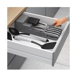 Porte-couteaux Blade-Fit, en PP, gris