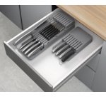 Porte-couteaux Blade-Fit, en PP, gris