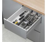 Organiseur de tiroir Multi-Fit, ABS, gris