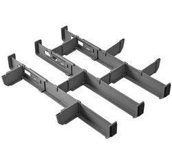 Organiseur de tiroir Multi-Fit Plus, ABS, gris