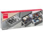 Organiseur de tiroir Multi-Fit Plus, ABS, gris