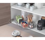 Plateau tournant Loop, plastique, transparent