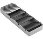 Range-couverts Uni-Fit, plastique, gris