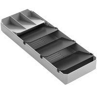 Range-couverts Uni-Fit, plastique, gris