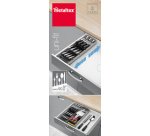 Range-couverts Uni-Fit, plastique, gris