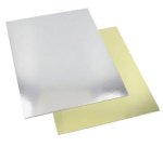 Plat à gâteau carré, 280 x 280 mm, or/argent