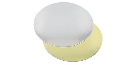 Plat à gâteau rond, diamètre: 200 mm, or/argent