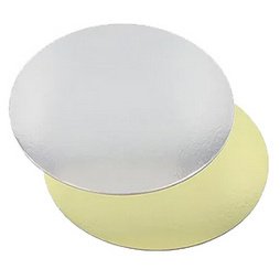 Plat à gâteau rond, diamètre: 200 mm, or/argent
