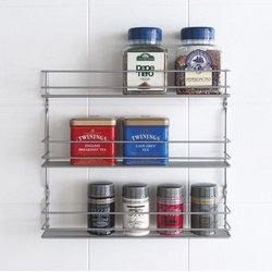 Étagère à épices Pepito 3, 3 niveaux, argent