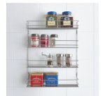 Étagère à épices Pepito 3, 3 niveaux, argent