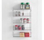 Étagère à épices Pepito 3, 3 niveaux, argent