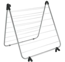 Séchoir à linge pour baignoire Nevis, noir mat