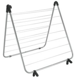 Séchoir à linge pour baignoire Nevis, noir mat