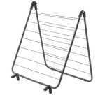 Séchoir à linge pour baignoire Nevis, noir mat