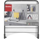 Séchoir à linge pour baignoire Nevis, noir mat