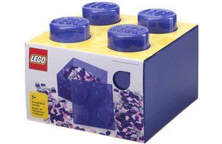 Brique de rangement STORAGE BRICK 4 GLITTER, violet