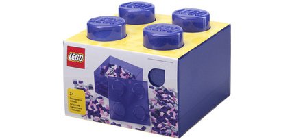 Brique de rangement STORAGE BRICK 4 GLITTER, violet