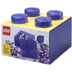Brique de rangement STORAGE BRICK 4 GLITTER, violet