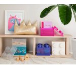 Brique de rangement STORAGE BRICK 4 GLITTER, violet