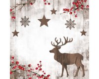 Serviette à motif de Noël 'X-mas Deer'