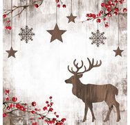 Serviette à motif de Noël 'X-mas Deer'