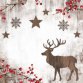 Serviette à motif de Noël 'X-mas Deer'