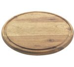 Planche à découper, diamètre: 240 mm, bois d'acacia