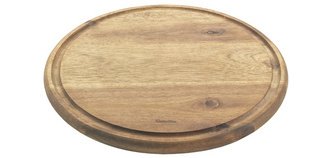 Schneidebrett, Durchmesser: 240 mm, Akazienholz