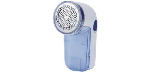 Lint remover, with container and brush