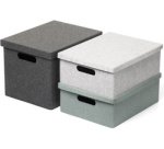 Boîte de rangement VEGA FELT STORAGE, L, gris foncé