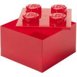 Brique de rangement STORAGE BRICK 4 TOP LID, rouge