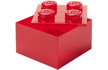 Brique de rangement STORAGE BRICK 4 TOP LID, rouge