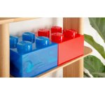 Brique de rangement STORAGE BRICK 4 TOP LID, rouge