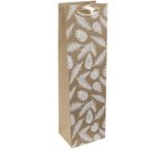Sac cadeau pour bouteille Pine cones and pine branches