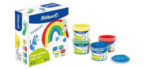 Finger Paint Basic Colors, set of 4