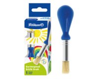 Pinceau pour petits enfants, manche bombé, bleu