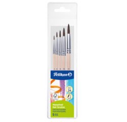 Set de pinceaux à poils fins, 5 pièces