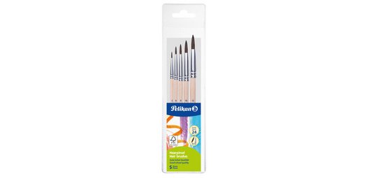 Set penselen met fijne penseel, 5 stuks