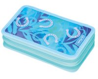 Étui scolaire double 'Lucky Horse', 23 pièces