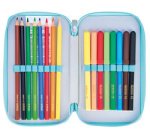 Étui scolaire double 'Lucky Horse', 23 pièces