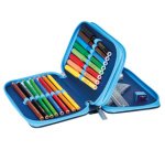 Étui scolaire double 'Cosmic Explorer', 23 pièces
