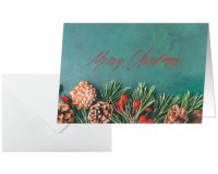 Carte de Noël 'Green Christmas', A6 paysage (A5)
