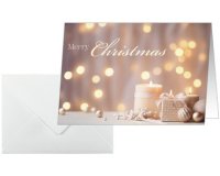 Carte de Noël 'Golden Glow', A6 paysage (A5)