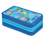 Étui scolaire triple 'Jungle Safari', 31 pièces