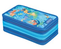 Étui scolaire triple 'Jungle Safari', 31 pièces