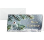 Carte de Noël 'Snow Idyll', format long